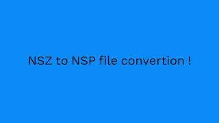 NSZ to NSP Conversion Made Easy (Nintendo Switch Emulator Guide)