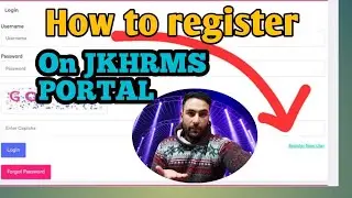 How to register on HRMS Portal |How jammu and kashmir Employees can do registration on JKHRMS New