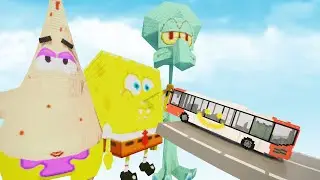 Cars vs Spongebob - Patrick - Squidward | Teardown