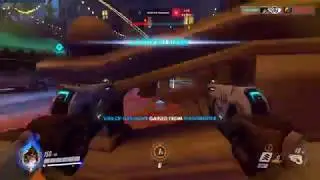 Dafran pulse bombs a Pharah midair, again | Overwatch