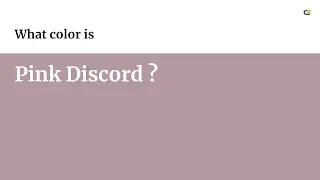 Pink Discord color 