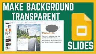 How To Change/Make Background Transparent In Google Slides