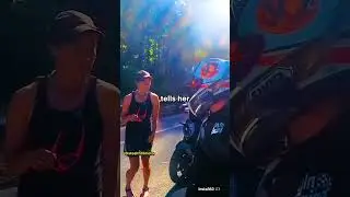 She Told The Biker To Move And Cop Steps In