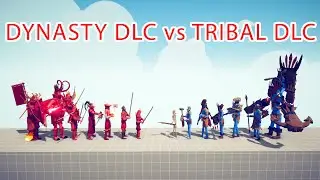 DYNASTY DLC Team vs TRIBAL DLC Team - Totally Accurate Battle Simulator TABS