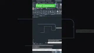 how to use fillet command in AutoCAD 