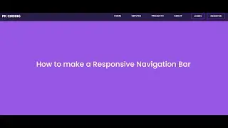 navbar html css js responsive source code free download