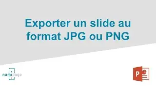 Exporter un slide powerpoint en image JPG ou PNG