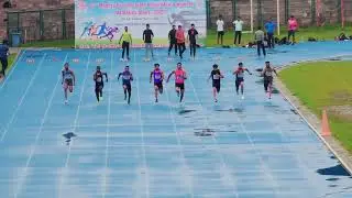 Under -23 boys,athletics Championship 2023,100mt final yateesh chauhan Gold medal. Timing 10.39