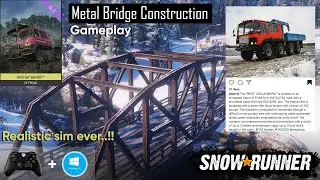 Metal bridge construction | Snowrunner Gameplay | Game Dog | How to