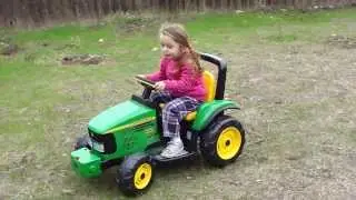 4 year old riding tractor