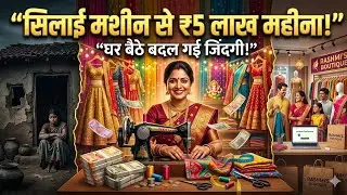 सिलाई मशीन से लाखों कमाने की सच्ची कहानी!