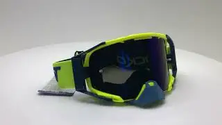 Очки кроссовые ROCKOT RM-391 (желтый-синий/синяя, REVO, Dual Lens, Anti-Scratch/Anti-Fog)
