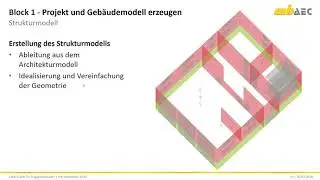 CAD+Statik für Tragwerksplaner - Block 1: Projekt und Gebäudemodell erzeugen