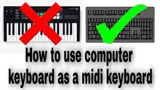 Computer keyboard as Midi keyboard | Ableton live ( hindi)