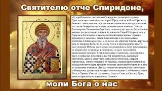 Величаем тя святителю отче Спиридоне!!! 