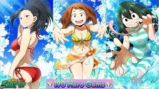 *190 Hero Gems!* Pulling For All The Best Girls! (Swimsuit Banner) | My Hero Academia Smash Tap
