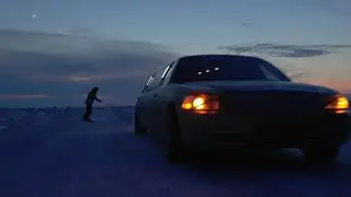 на сноуборде за лимузином 🏂 Лимузин от FORD MARKET, райдер от @PremiumCaste, трасса Жигулёвской Мили