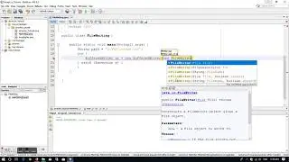 create and write a file with java