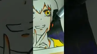 Miko Chan Drawing pt2 (Anime: Mieruko-Chan) 