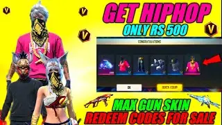 free fire Hiphop bundle for sale ? Max Gun skin redeem codes | Reality 🤔
