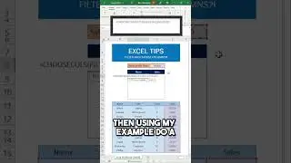 How to Use CHOOSECOLS with FILTER in Excel 
