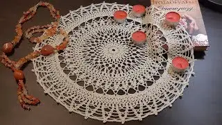 How to crohet a round napkin 