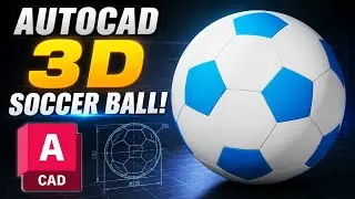 Autocad - Soccer Ball (3D Modeling Tutorial)