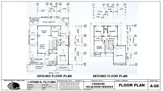 SHEET A-02 // GROUND FLOOR PLAN & SECOND FLOOR PLAN.