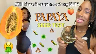 How to eat PAPAYA SEED to rid PARASITES⁉️ PAPAYA SEEDS PARASITE TEST💩🦠🐍🐛 #shorts