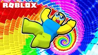 CAN I BEAT THE FALL 99999 RAINBOW SPIRAL OBBY?! (MOST SATISFYING ROBLOX OBBY)