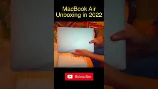 MacBook Air Unboxing 2022. Switched over to Air from Pro. Love it. #macbook #m1 #macbookair