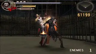 GOD HAND: UNDISPUTED - GENE w/ RED POWER BUFF VS AZEL !!