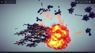 Тяжелый бомбардировщик в Besiege