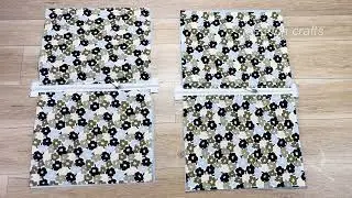 How to make cute bags with same size fabric At home