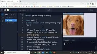 Repl.it: Embedding Images in Java Swing