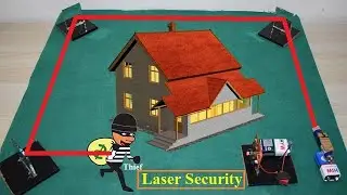 Laser Light Security Project, Science Project, Laser Home Security Alarm Project 