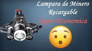 Lampara de Minero Recargable 5000lm | Review