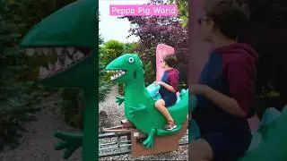 Peppa Pig World George's Dinosaur Adventure Ride Paultons Park #peppapigthemepark
