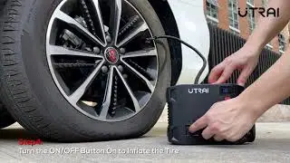 UTRAI 4 в 1 автомобильный стартерный аккумулятор 24000 мАч 2000A с воздушным насосом