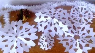 СНЕЖИНКИ ИЗ БУМАГИ. КАК СДЕЛАТЬ СНЕЖИНКИ ИЗ БУМАГИ