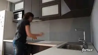 Как сделать замеры для заказа кухонного фартука