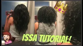 STRAIGHT TO CURLY HAIR ROUTINE!!! how to grow your hair