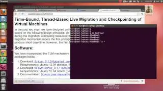 Thread-based Live Virtual Machine Migration Part 1: Software Installation