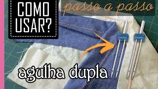 How to Use a Double Needle on a Domestic Machine Step by Step [Uncovered T-Shirt Hem]