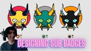 Designing Sub Badges/Emote ideas LIVE! | Twitch VOD 08/05/21