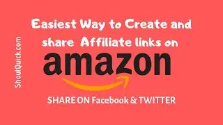 How to Share Amazon Affiliate Products to Facebook and twitter