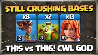 STILL OP! Overgrowth Spell + Root Riders + Super Barbarian = 3 Star Attack! TH15 Attack Strategy coc