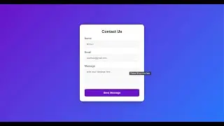 Building a Simple Contact Form with HTML & CSS | No Talking