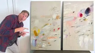 ANOTHER COMMISSION! Two Big Acrylic Paintings