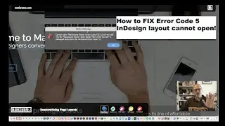 Cannot open InDesign document! The file is damaged and cannot be recovered (Error Code: 5) - a fix